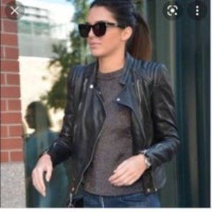 Used Zara Trefaluc Leather Jacket